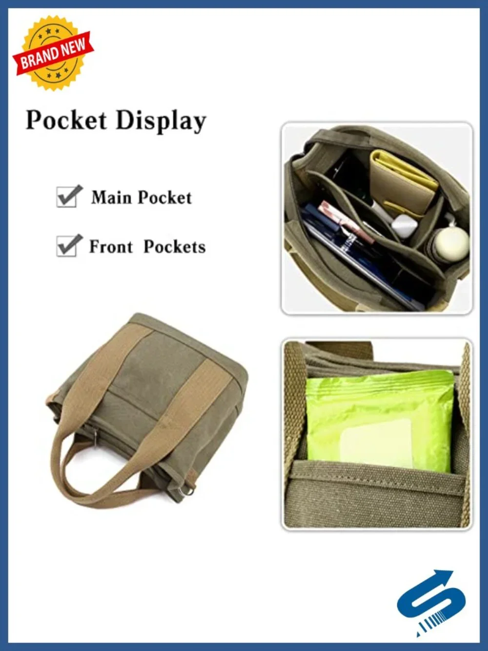 Canvas Satchel Handbag with Adjustable Strap | Women's Casual Crossbody